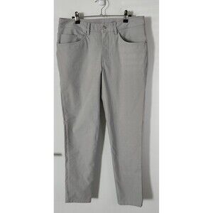 Lululemon ABC Utilitech Mens 32x31 Slim Fit Pants Stretch Chino Gray LM5A0NS